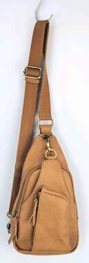 Antik Kraft Tasha Crossbody Sling Purse Tan Vegan Leather Free People style